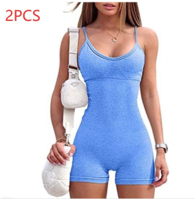 Strap Shorts Jumpsuit - Flex Verona