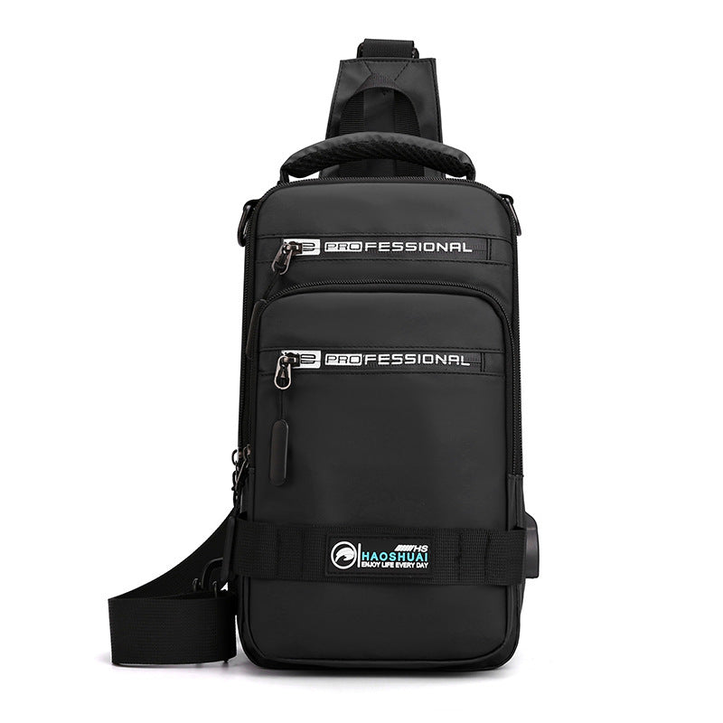 Backpack Crossbody Shoulder Bag With USB Charging Port Chest Bags Pack - Flex Verona