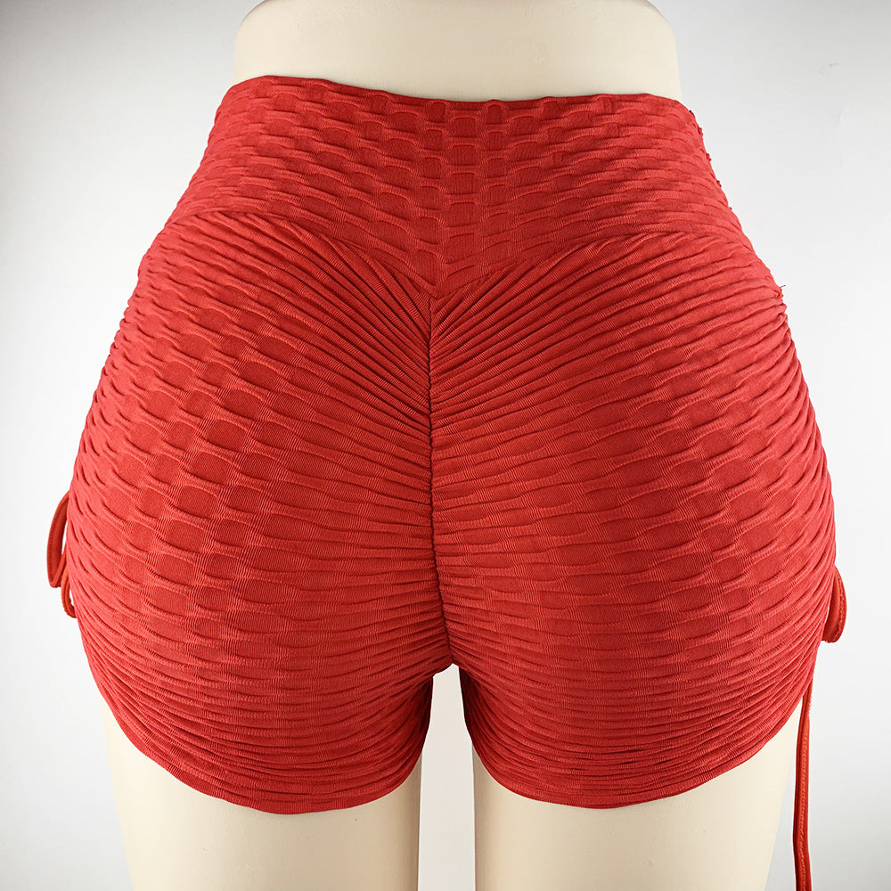 Drawstring Textured Shorts - Flex Verona