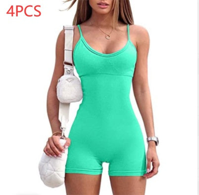 Strap Shorts Jumpsuit - Flex Verona
