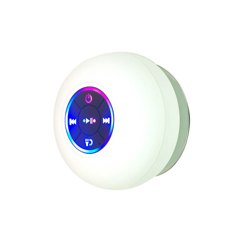 Big Suction Cup Waterproof Bluetooth Speaker LED Light Emitting - Flex Verona