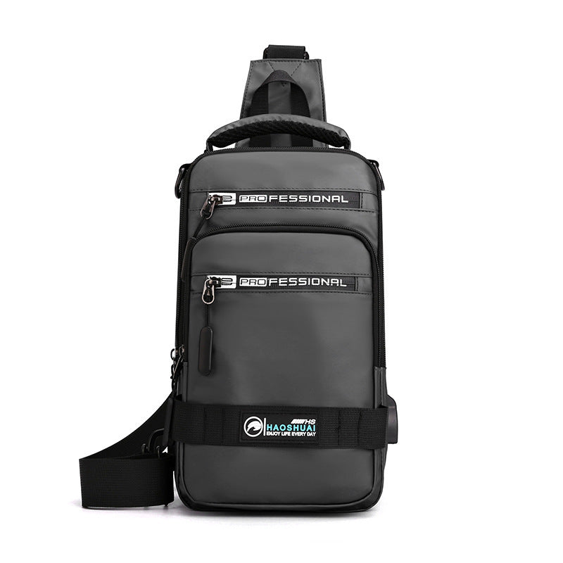 Backpack Crossbody Shoulder Bag With USB Charging Port Chest Bags Pack - Flex Verona