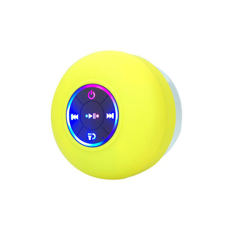 Big Suction Cup Waterproof Bluetooth Speaker LED Light Emitting - Flex Verona