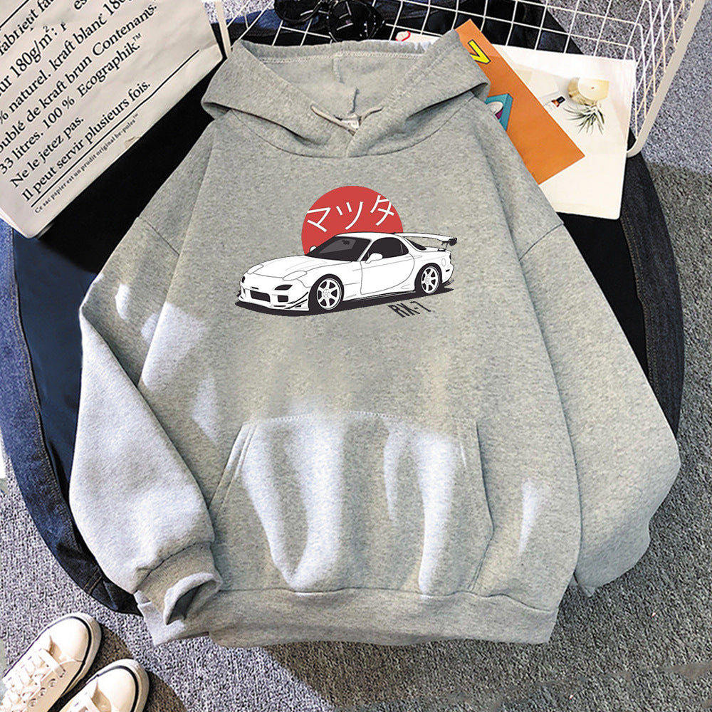 Casual Japanese Car Designed Hoodie - Flex Verona