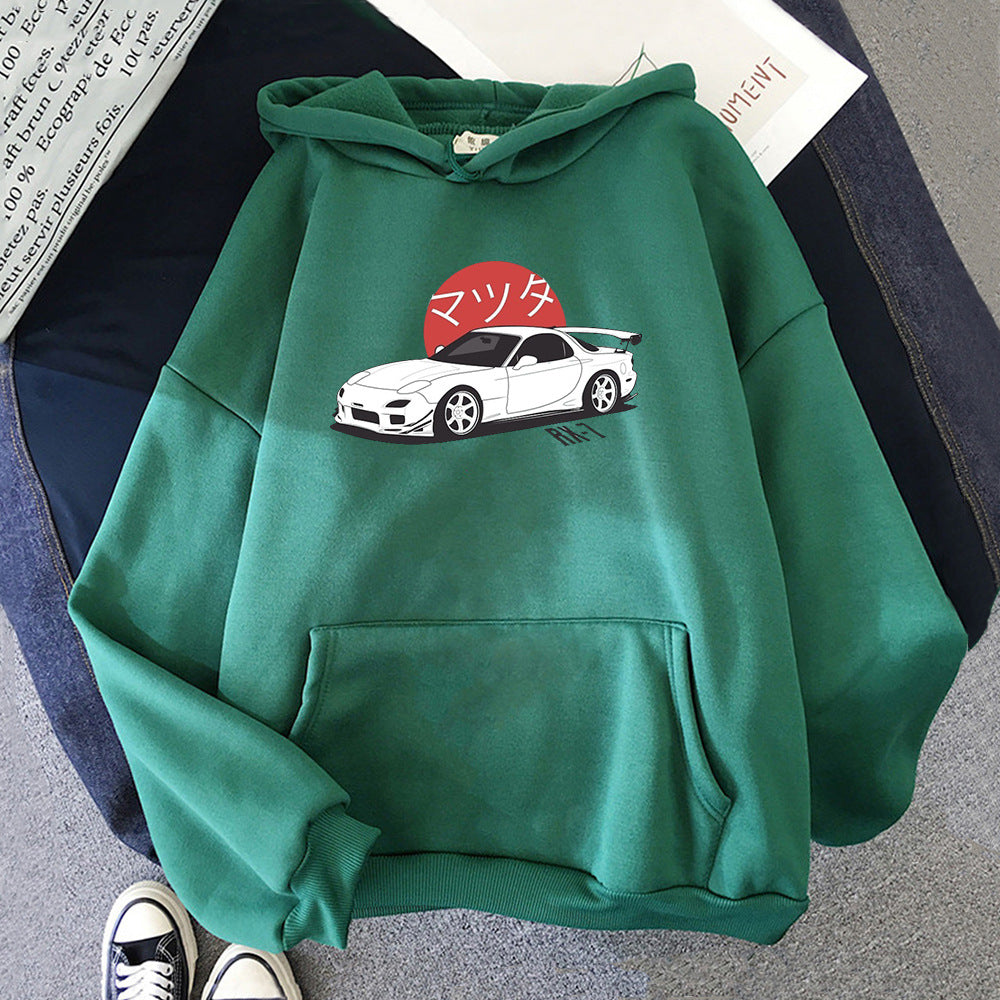 Casual Japanese Car Designed Hoodie - Flex Verona