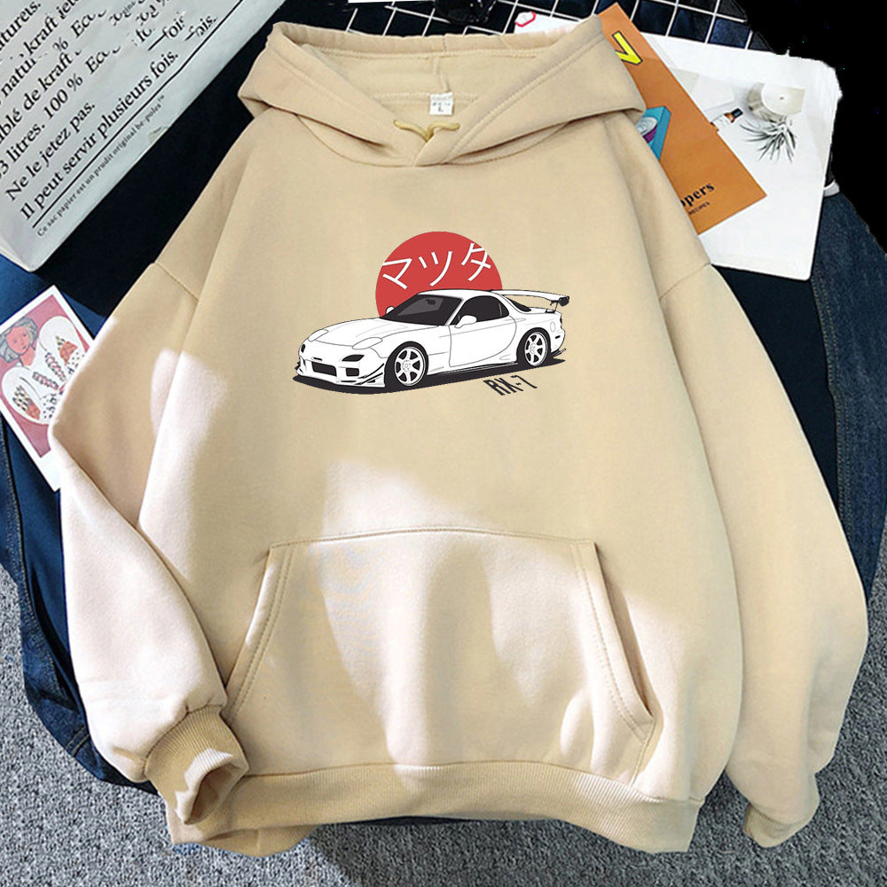 Casual Japanese Car Designed Hoodie - Flex Verona