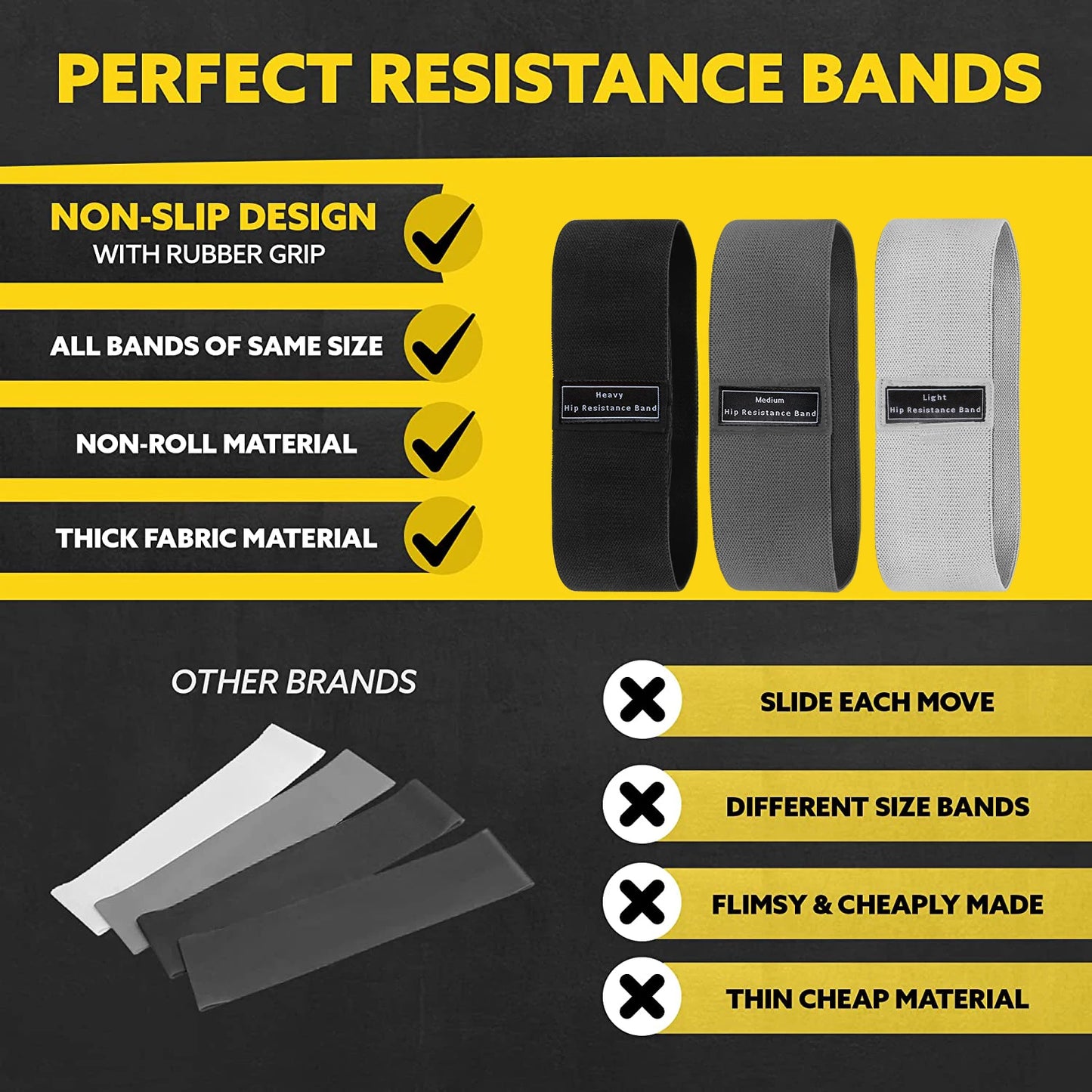 Extra Thick Resistance Bands Stretch Fitness Strips Loops Yoga Equipment - Flex Verona