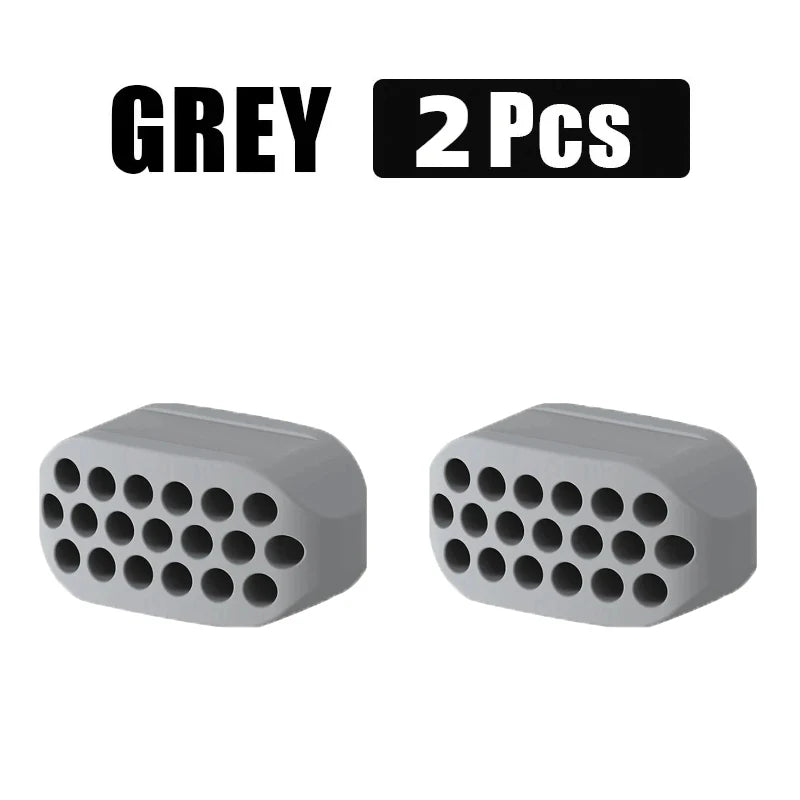 2Pcs Jaw Exerciser Fitness Jawline Muscle Training Double Chin Reducer Neck Face Slimming Mouth Silicone Chew - Flex Verona