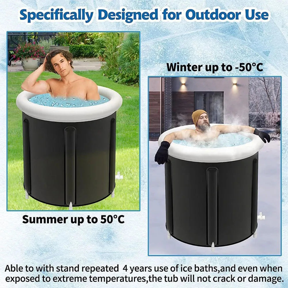 Flex Verona Portable Ice Bath Tub – Collapsible Cold Plunge Barrel for Recovery & Hydro Therapy