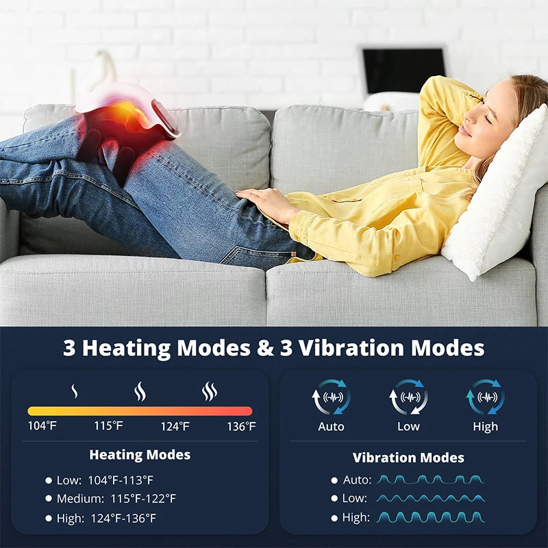 Medcursor Wireless Heated Knee Massager – Vibration Therapy with Adjustable Heat - Flex Verona