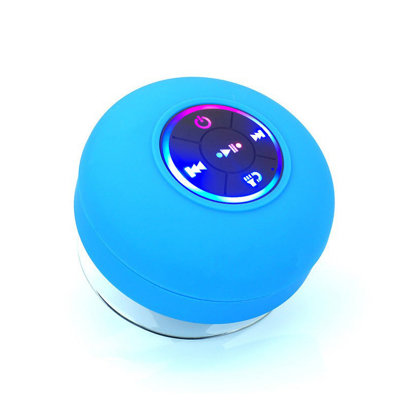 Big Suction Cup Waterproof Bluetooth Speaker LED Light Emitting - Flex Verona