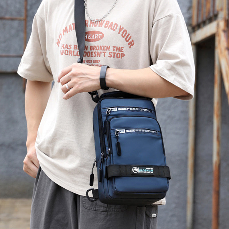 Backpack Crossbody Shoulder Bag With USB Charging Port Chest Bags Pack - Flex Verona