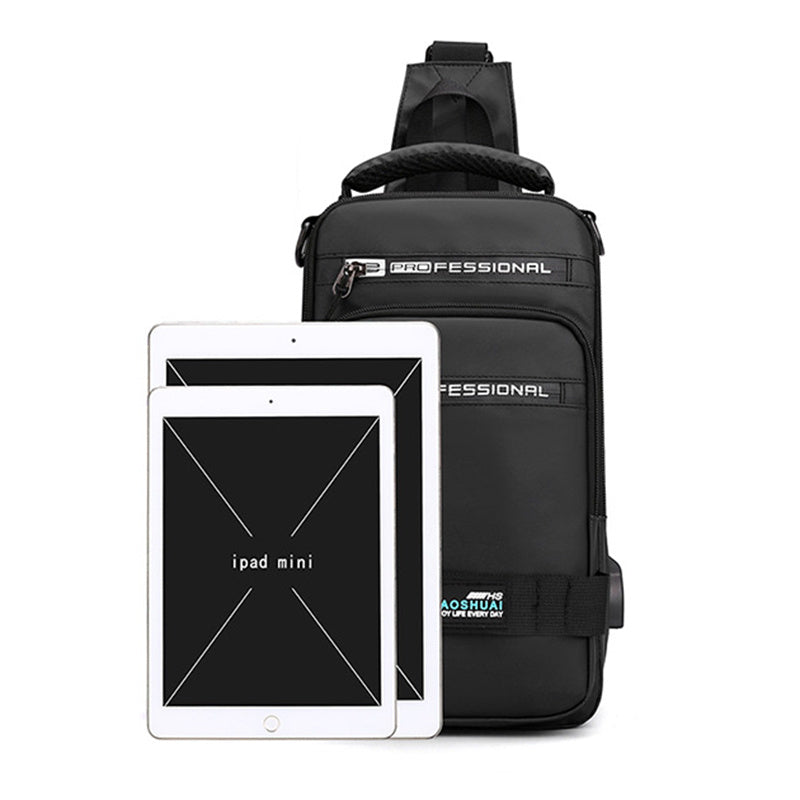 Backpack Crossbody Shoulder Bag With USB Charging Port Chest Bags Pack - Flex Verona