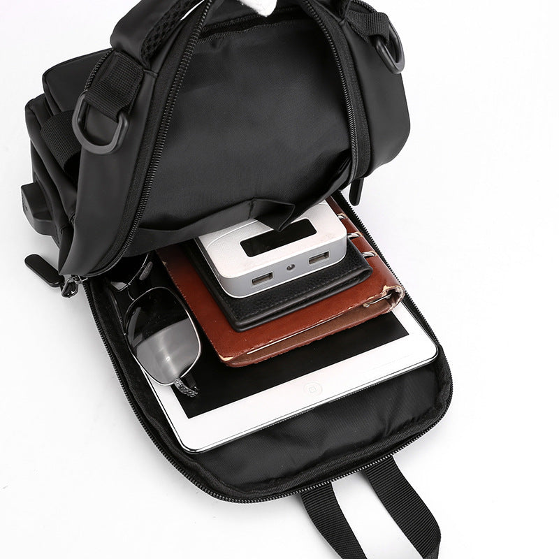 Backpack Crossbody Shoulder Bag With USB Charging Port Chest Bags Pack - Flex Verona