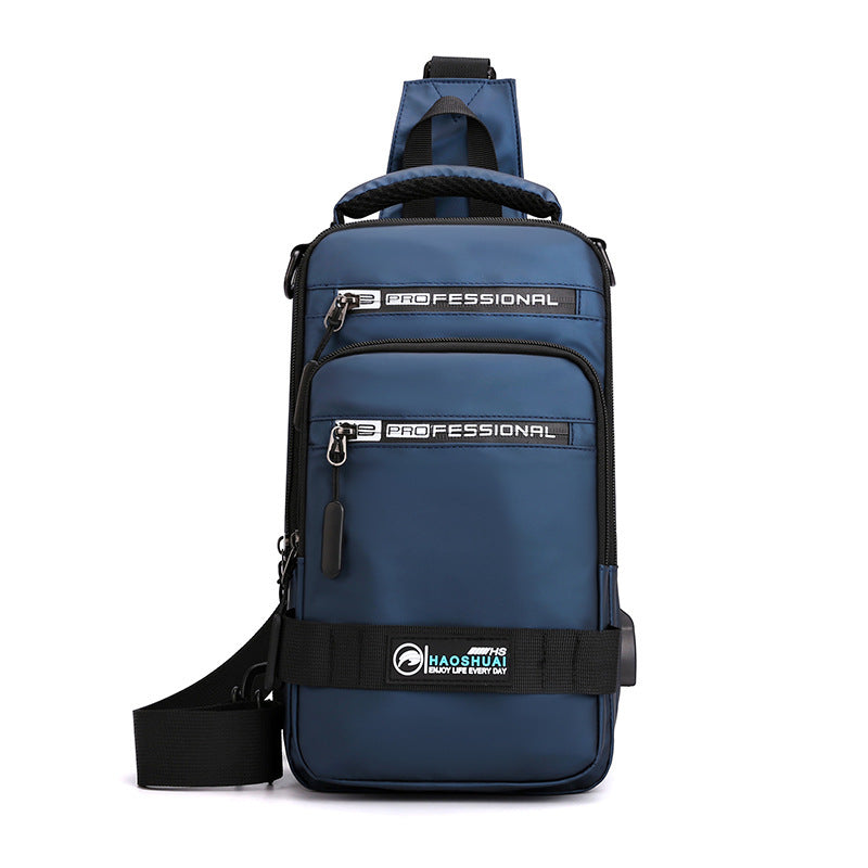 Backpack Crossbody Shoulder Bag With USB Charging Port Chest Bags Pack - Flex Verona