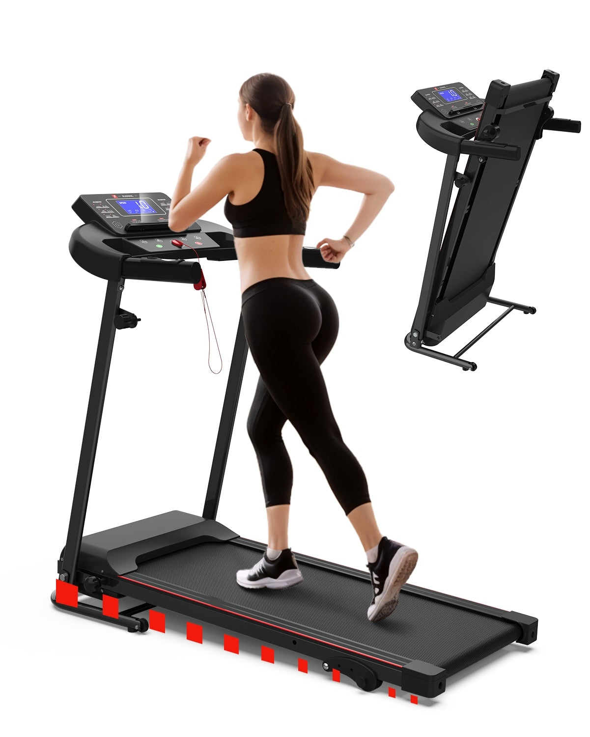 Foldable Treadmill Fitness Walking Machine - Flex Verona