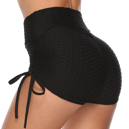 Drawstring Textured Shorts - Flex Verona