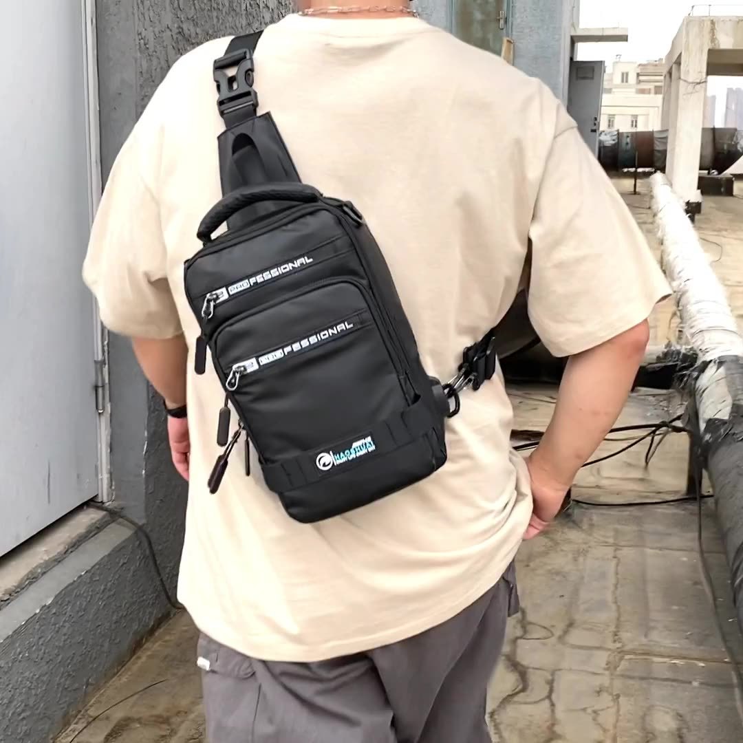 Backpack Crossbody Shoulder Bag With USB Charging Port Chest Bags Pack - Flex Verona