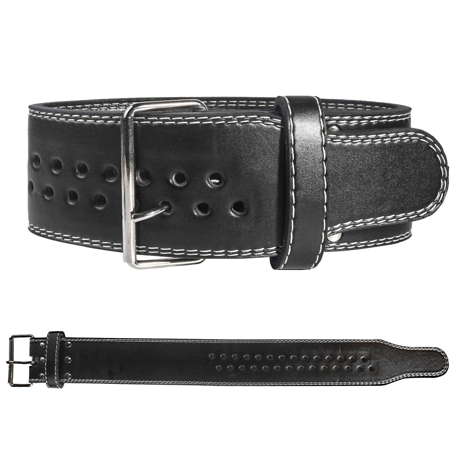 Leather Squats Weightlifting Belt Barbell Dumbbell Fitness Gym Weights Training Waist Support Equipment - Flex Verona