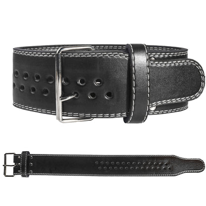 Leather Squats Weightlifting Belt Barbell Dumbbell Fitness Gym Weights Training Waist Support Equipment - Flex Verona