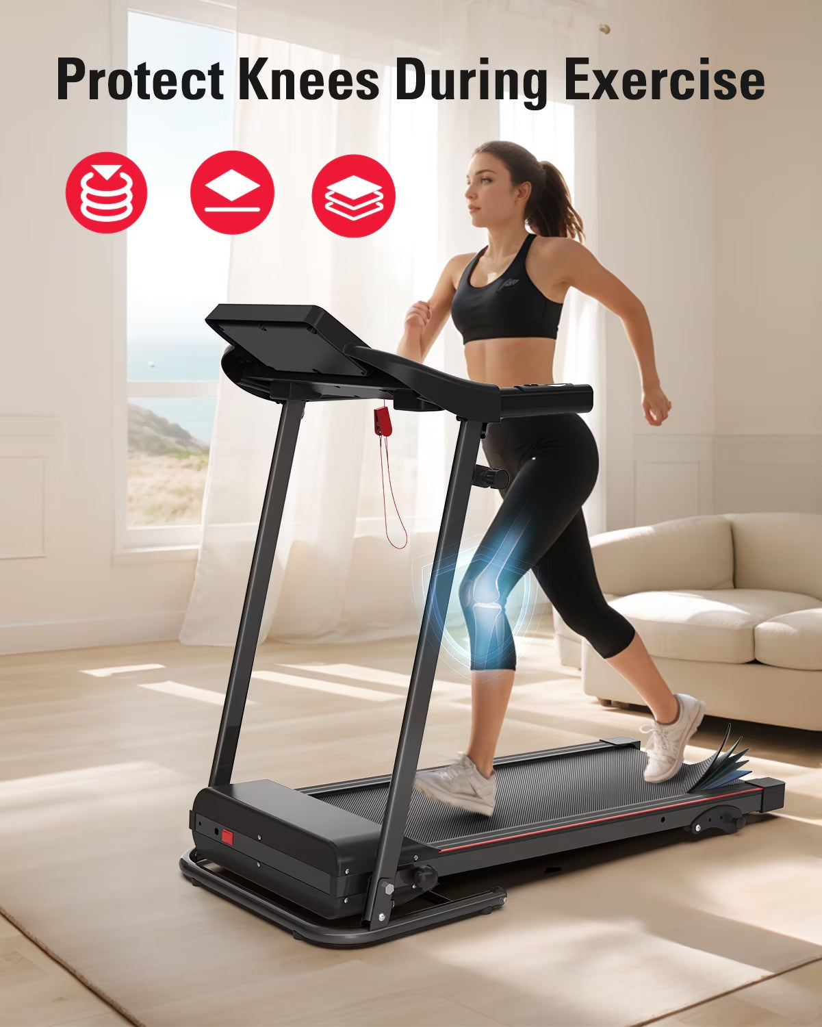 Foldable Treadmill Fitness Walking Machine - Flex Verona