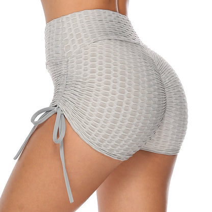 Drawstring Textured Shorts - Flex Verona