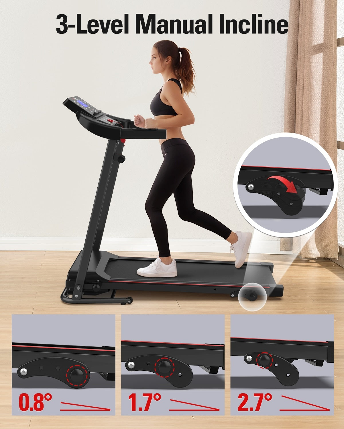 Foldable Treadmill Fitness Walking Machine - Flex Verona