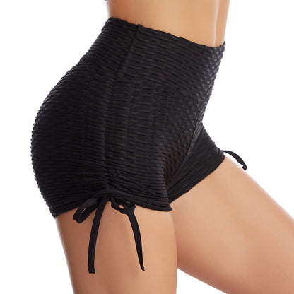 Drawstring Textured Shorts - Flex Verona