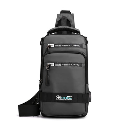 Backpack Crossbody Shoulder Bag With USB Charging Port Chest Bags Pack - Flex Verona