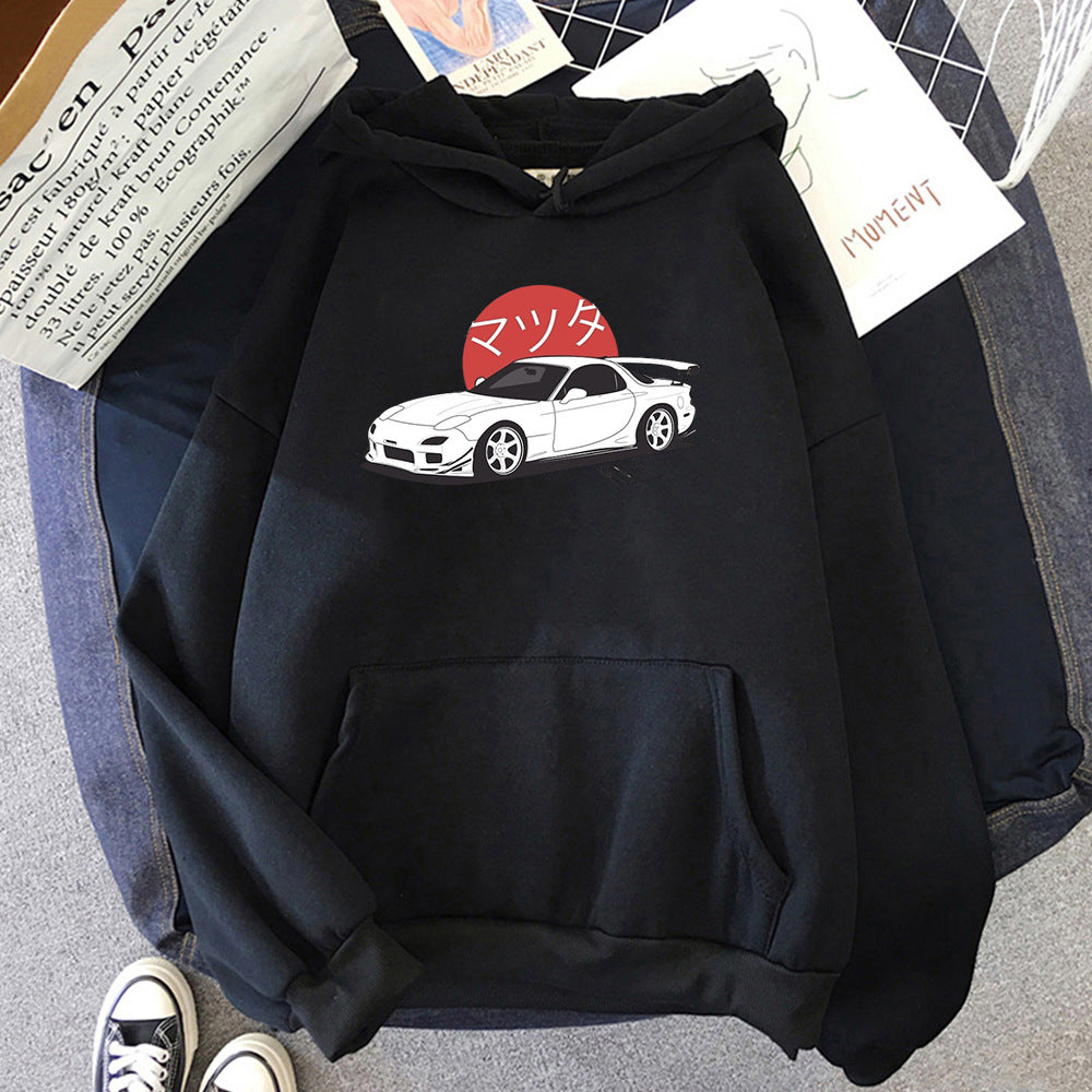 Casual Japanese Car Designed Hoodie - Flex Verona