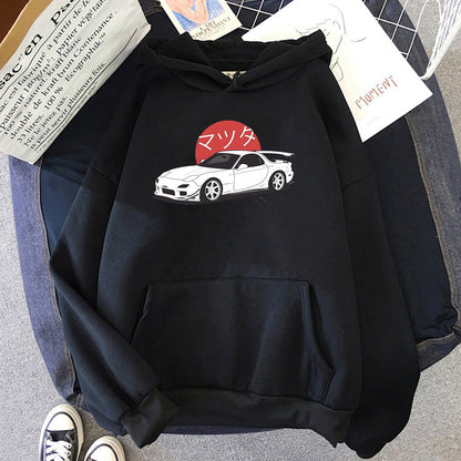 Casual Japanese Car Designed Hoodie - Flex Verona