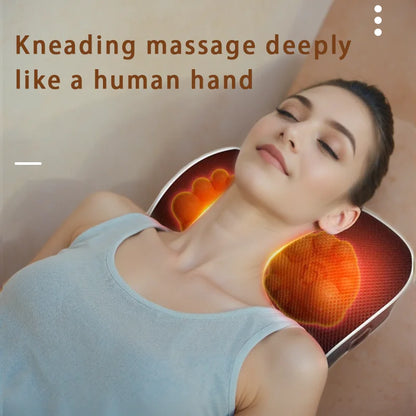 Head Neck Body Massager Back Pillow with Heating Vibrating Massage - Flex Verona