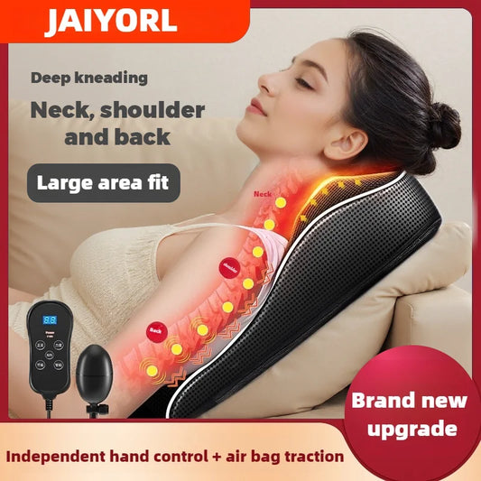 Head Neck Body Massager Back Pillow with Heating Vibrating Massage - Flex Verona