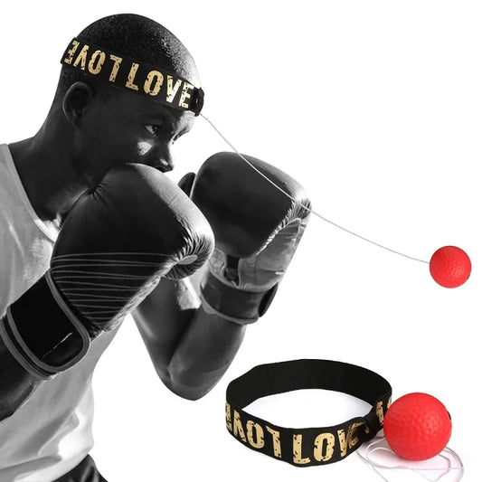 Boxing Speed Ball With Head Band Reflex and Boxing Trainer