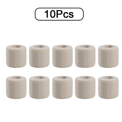 10 Rolls Athletic Wrap Tape Self Adhesive Elastic Bandage Elastoplast Sports Protector Knee Finger Shoulder Tattoo Accessories - Flex Verona
