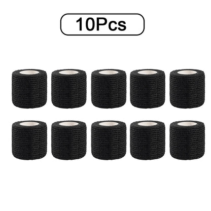 10 Rolls Athletic Wrap Tape Self Adhesive Elastic Bandage Elastoplast Sports Protector Knee Finger Shoulder Tattoo Accessories - Flex Verona