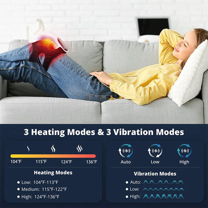 Medcursor Wireless Heated Knee Massager – Vibration Therapy with Adjustable Heat - Flex Verona