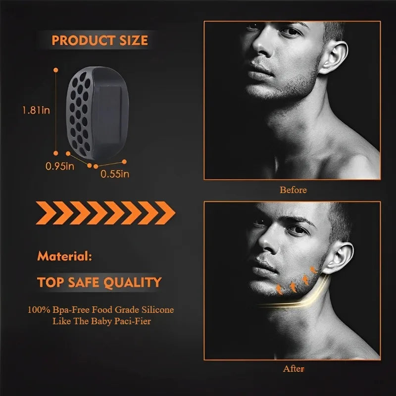 2Pcs Jaw Exerciser Fitness Jawline Muscle Training Double Chin Reducer Neck Face Slimming Mouth Silicone Chew - Flex Verona
