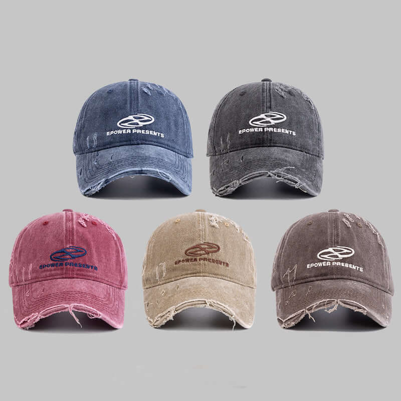 Street Make Old Ripped Denim Baseball Cap - Flex Verona