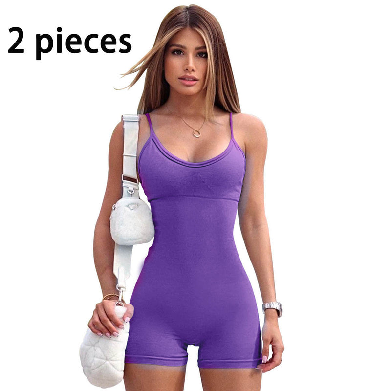 Strap Shorts Jumpsuit - Flex Verona