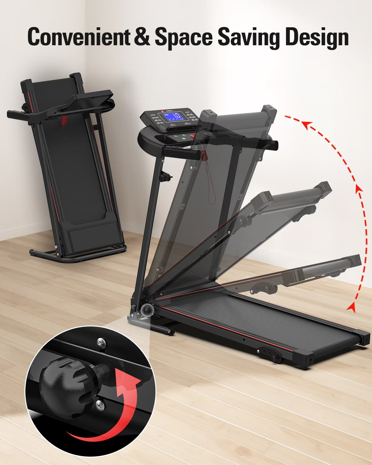 Foldable Treadmill Fitness Walking Machine - Flex Verona
