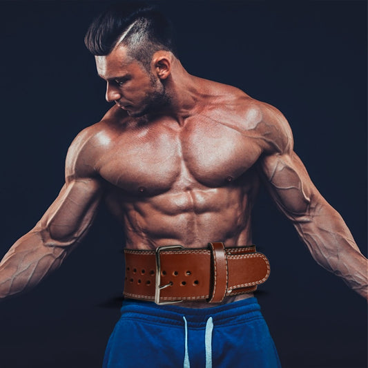 Leather Squats Weightlifting Belt Barbell Dumbbell Fitness Gym Weights Training Waist Support Equipment - Flex Verona
