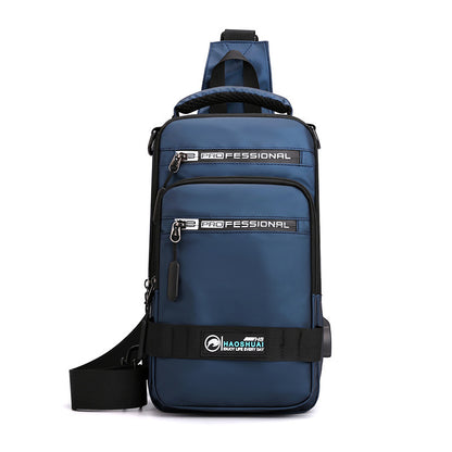 Backpack Crossbody Shoulder Bag With USB Charging Port Chest Bags Pack - Flex Verona
