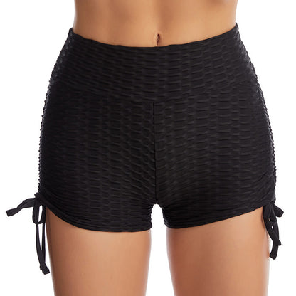 Drawstring Textured Shorts - Flex Verona